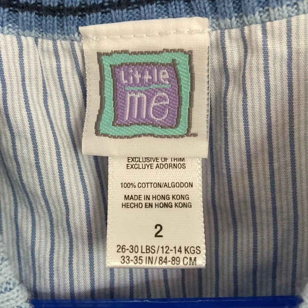 Little Me Boys Sweater Vest Size 2 Blue‎ Argyle Design Front Preppy